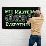 Official Mic Masters Flag – Double-Sided Battle Rap Banner