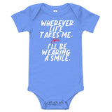 "Wearing a smile" - Infant Onesie